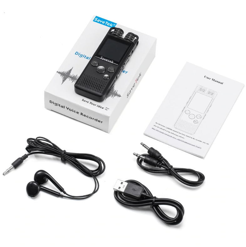 Диктофон цифровой Savetek GS-R07 8 Гб Черный (1305751038) - фото 5