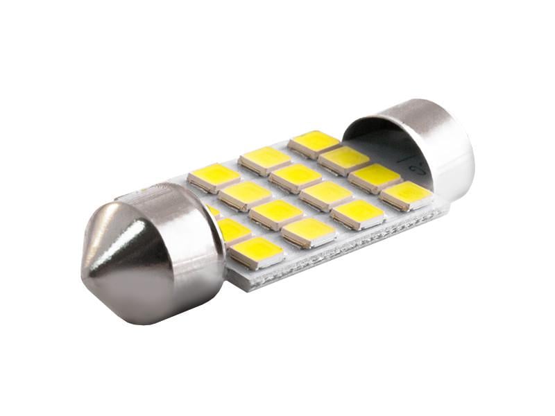 Автолампа светодиодная C5W SV8,5 12 В 39 мм SMD2835-16led Белый (2776)