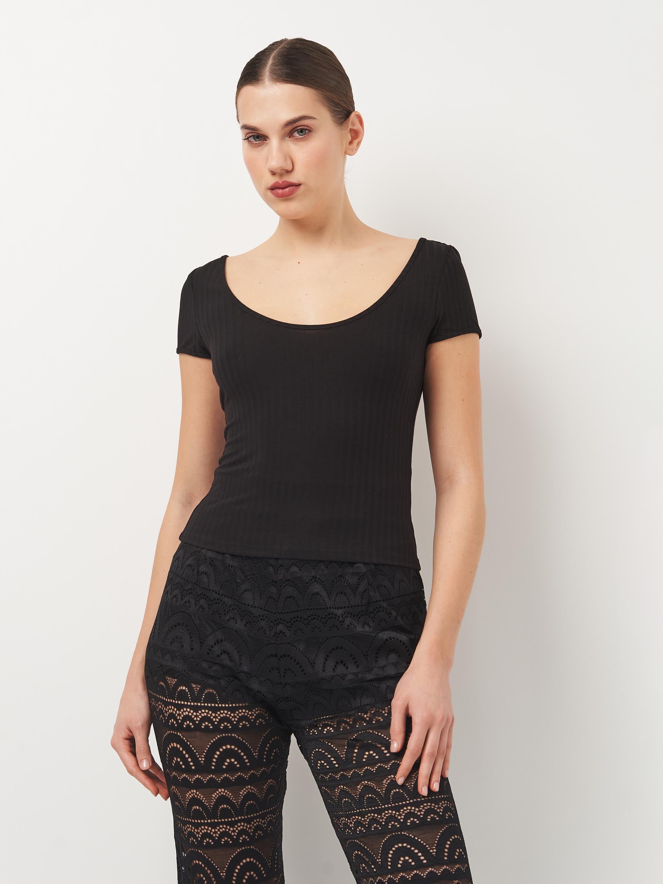 Топ H&M S Чорний (S9071059088)