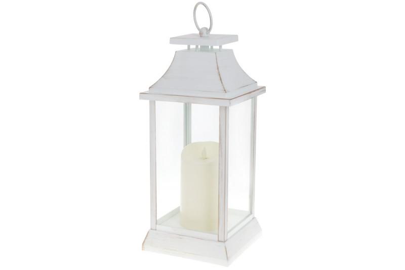 Декоративный фонарь S&T 882125 41 см с медной патиной Белый (100437)