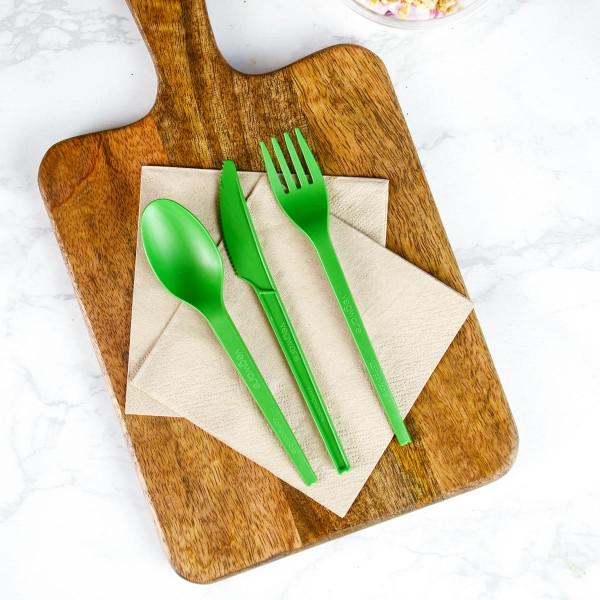 Нож из кукурузного крахмала 155 мм Зеленый - фото 2 Нож из кукурузного крахмала 155 мм Зеленый - фото 2