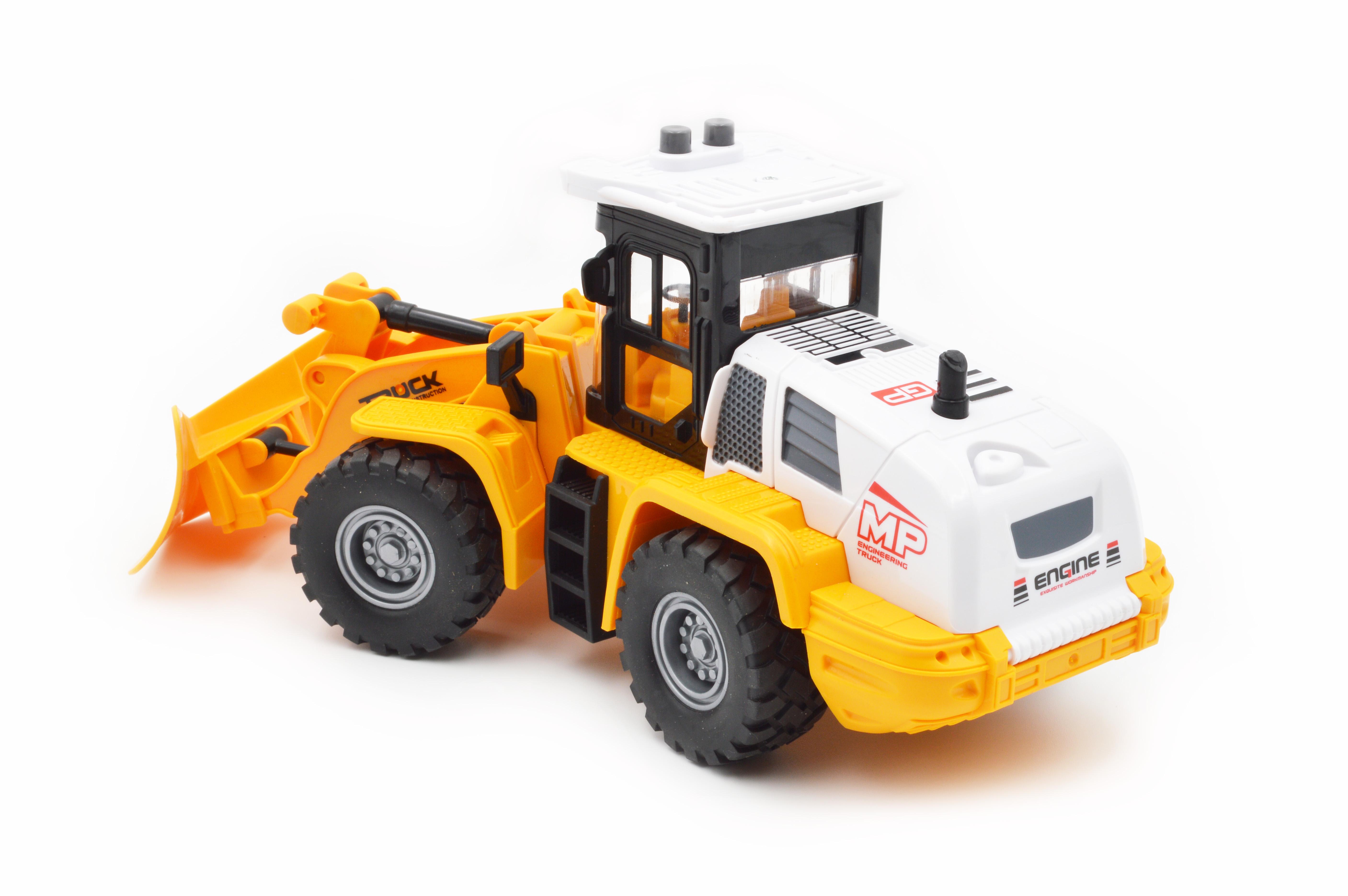 Игрушечный грейдер JS 129A-1 инерция звук свет - фото 3