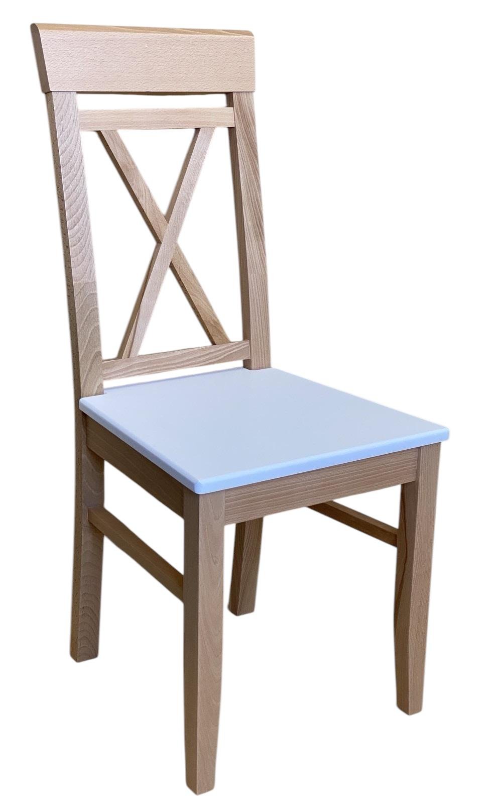 Стул обеденный Скиф ЖУР-18 деревянный Натуральный/Белый (25738110)