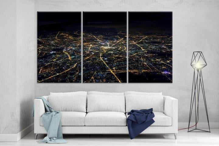 Картина модульная на холсте DK Ночной город 159x99 см (XL21)