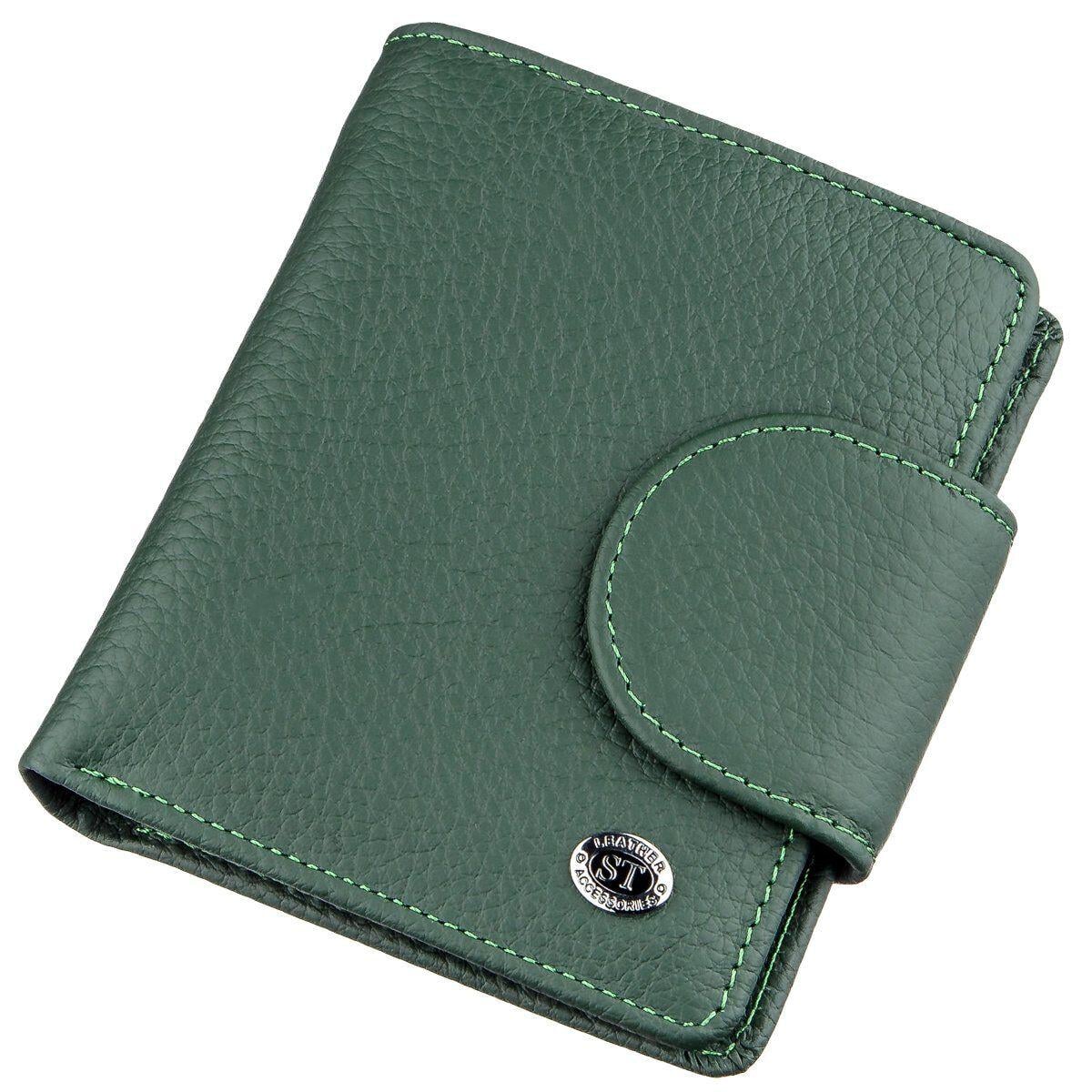 Кошелек женский ST Leather 18959 из мягкой натуральной кожи Зеленый (168-136-18959)