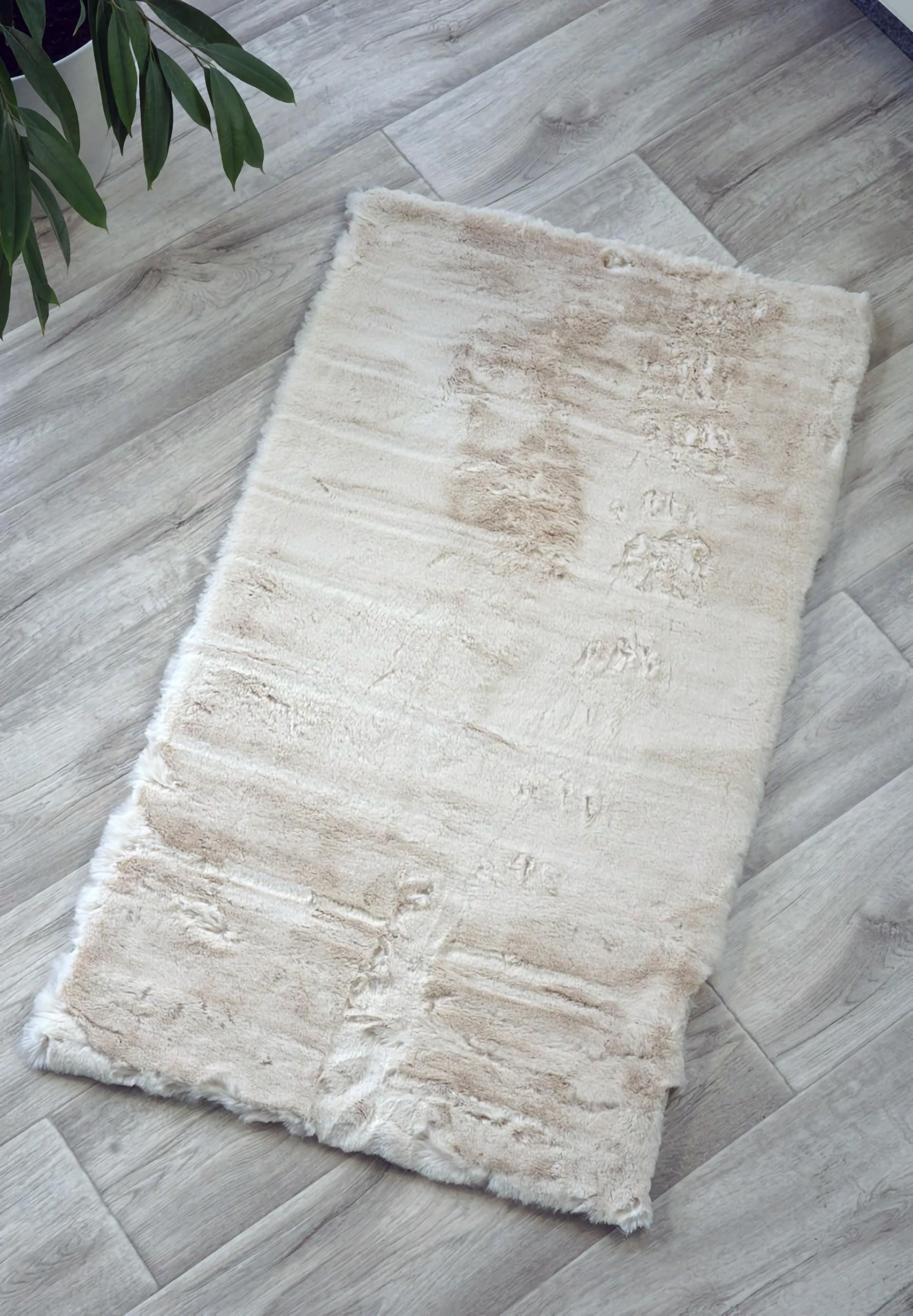 Ковер с высоким ворсом Estera tpr 60x110 см Cream (34139564)