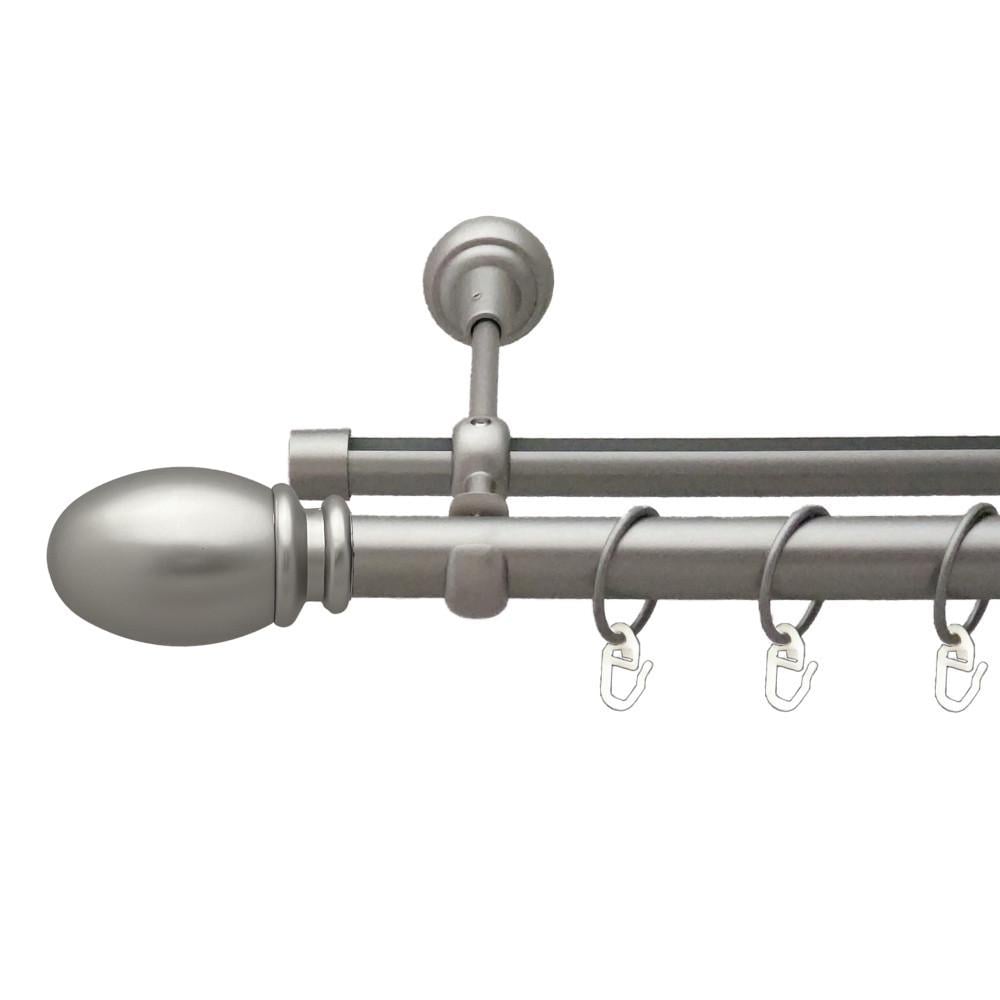 Карниз Orvit Билуно двухрядный гладкий 160 см Сатин (00-00023316)