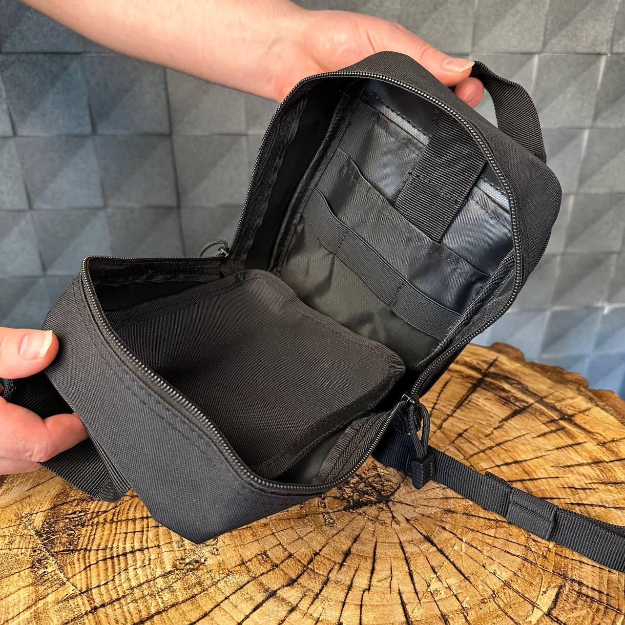 Підсумок для аптечки швидкого скидання стандарт НАТО Чорний - фото 3 Підсумок для аптечки швидкого скидання стандарт НАТО Чорний - фото 3