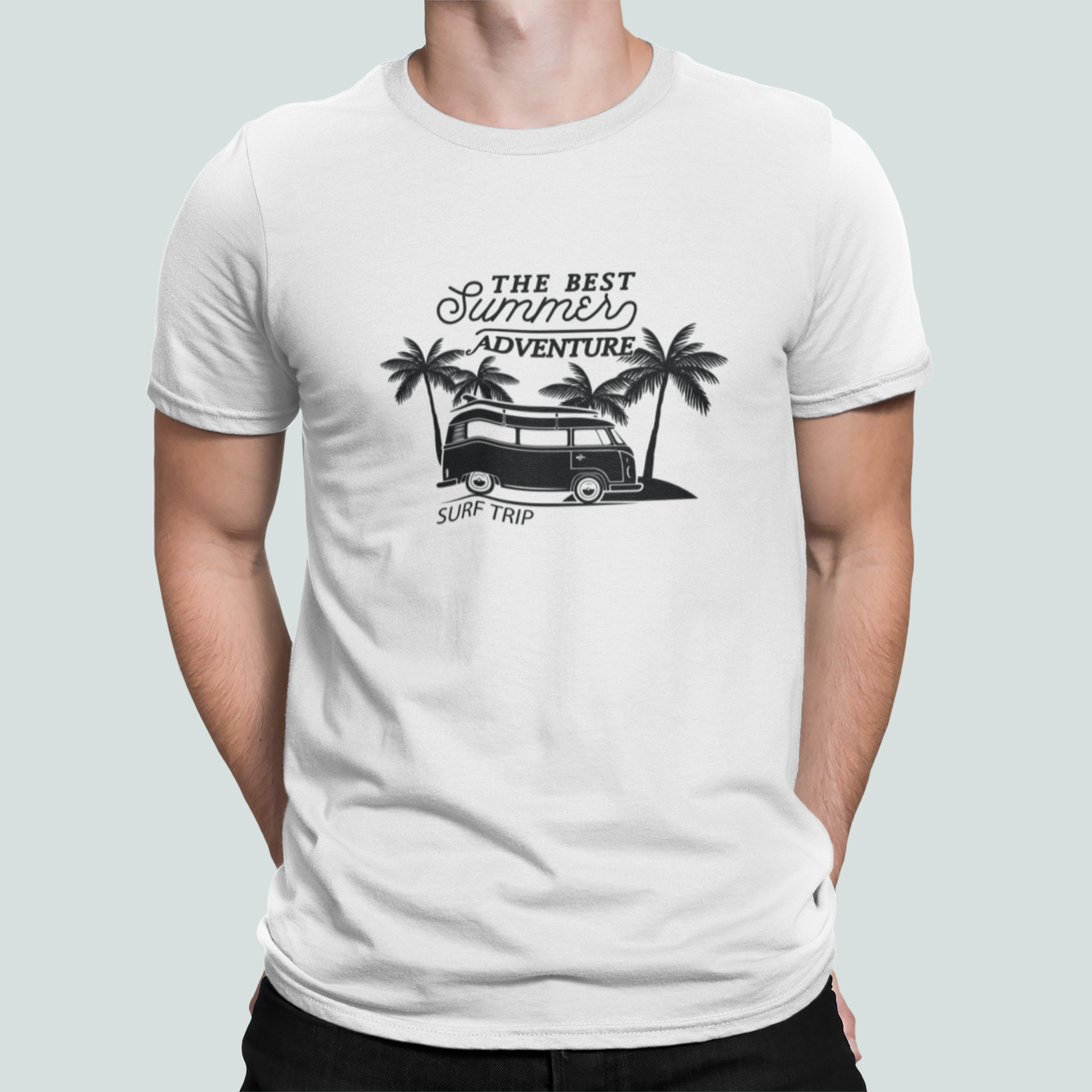 Футболка чоловіча Stedman з написом "The best summer adventure" XXL Білий (ПН456-11) Футболка чоловіча Stedman з написом "The best summer adventure" XXL Білий (ПН456-11)