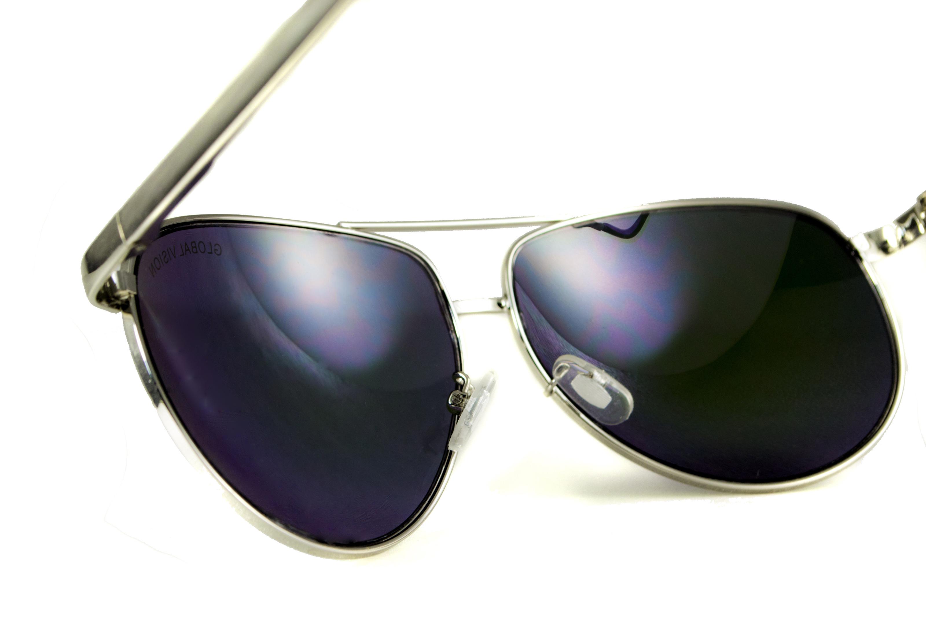 Очки защитные Global Vision Aviator-4 Фиолетовый - фото 3