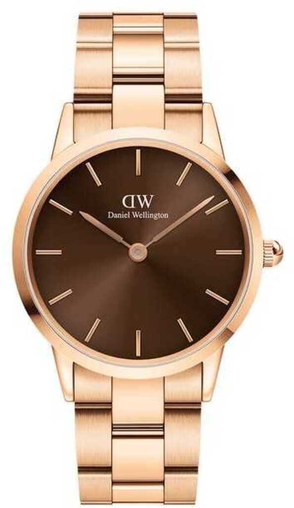 Годинник кварцевий Daniel Wellington DW00100461 Iconic Link Amber 36 RG Brown