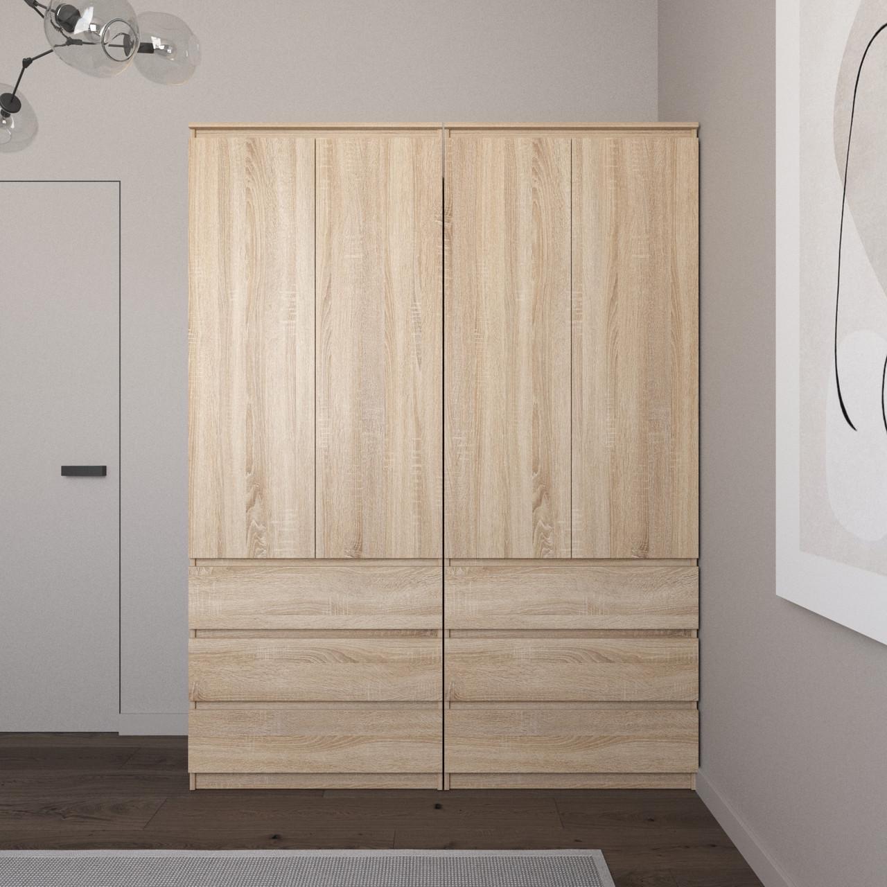 Меблевий комплект для одягу Вайс R9/R16 1604х500х2110 мм Дуб Сонома (30842078) - фото 1 Меблевий комплект для одягу Вайс R9/R16 1604х500х2110 мм Дуб Сонома (30842078) - фото 1