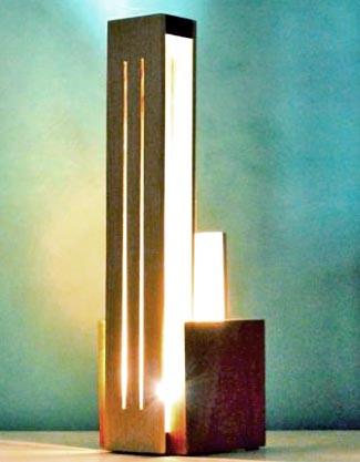 Светильник напольный из дерева Бентон Бланже/Капучино (НПС-00420109) - фото 2