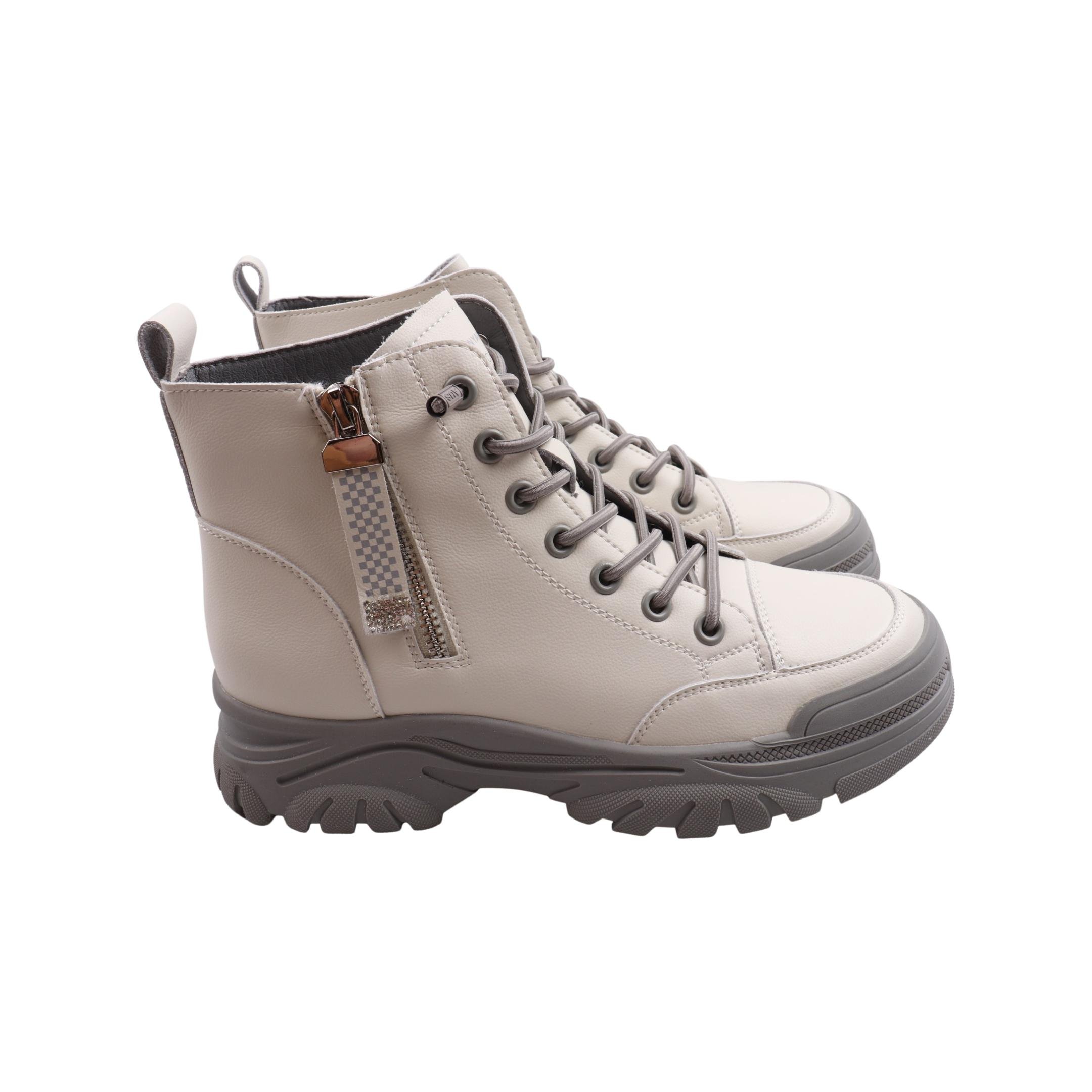 Ботинки женские Berisstini натуральная кожа р. 37 Молочный (139-23DHS)