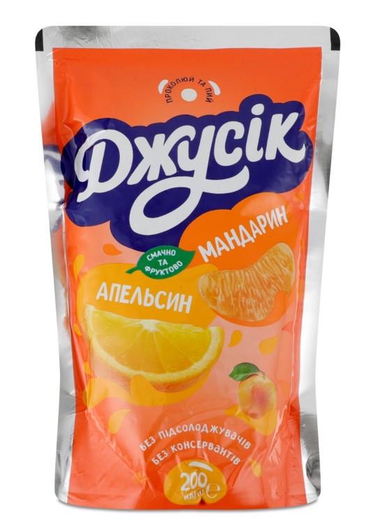 Напиток сокосодержащий Джусік Апельсин-Мандарин 200 мл 10 шт. (2831064552)
