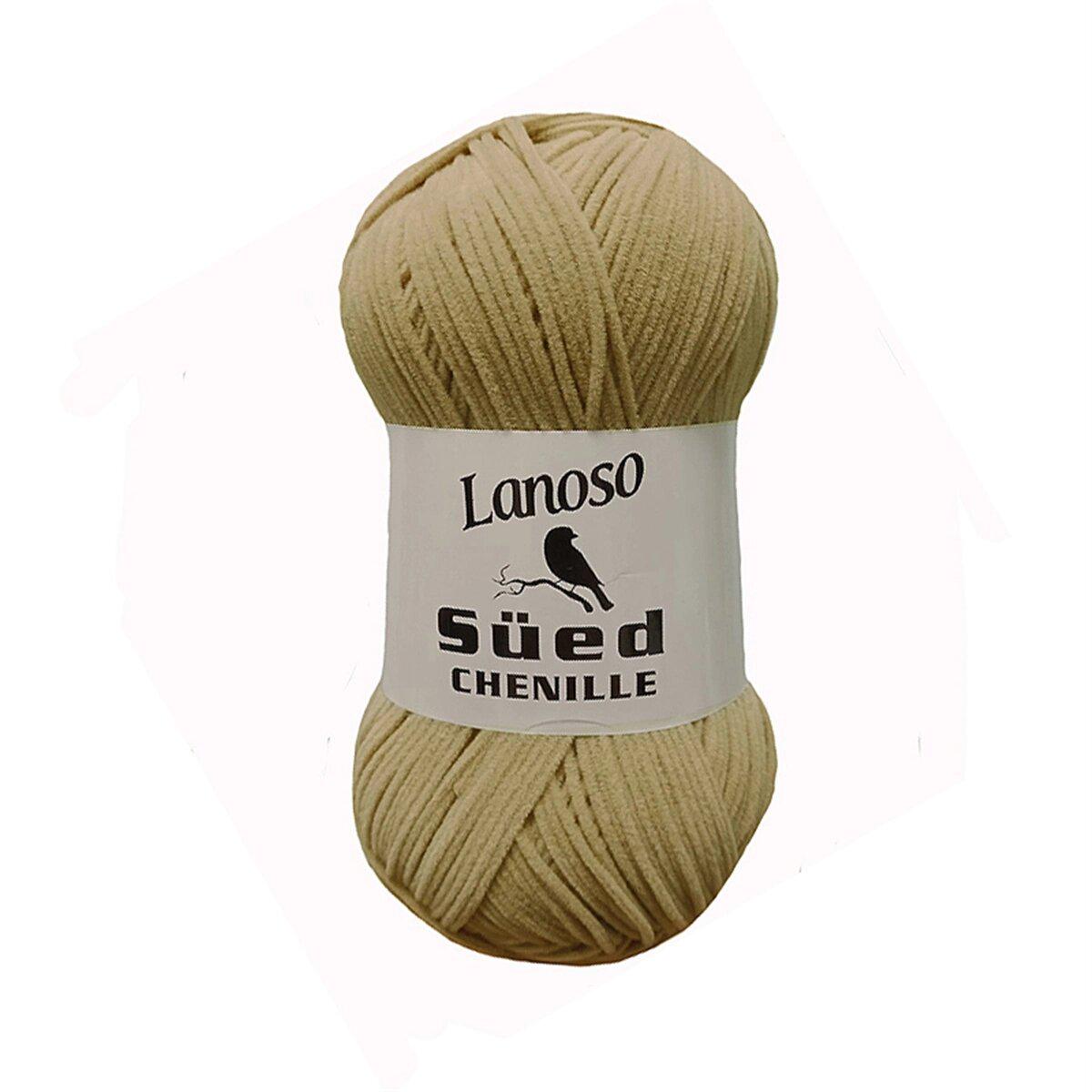Пряжа Lanoso Sued Chenille 995 бежевый (3288)