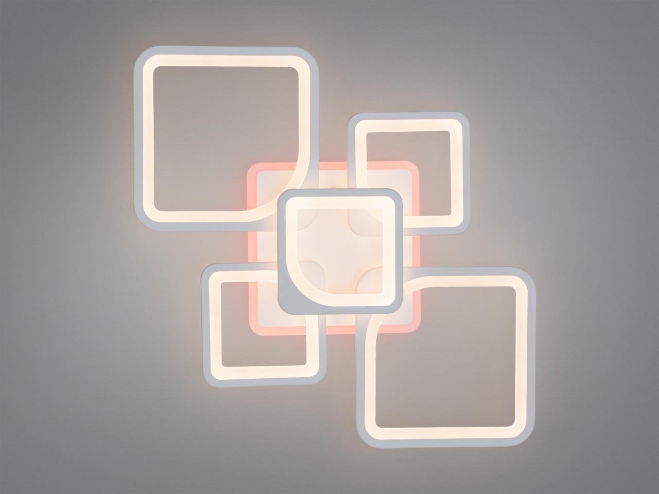 Люстра світлодіодна з пультом для вітальні 8060/2+3WH 95 Вт LED Білий (2697820216)