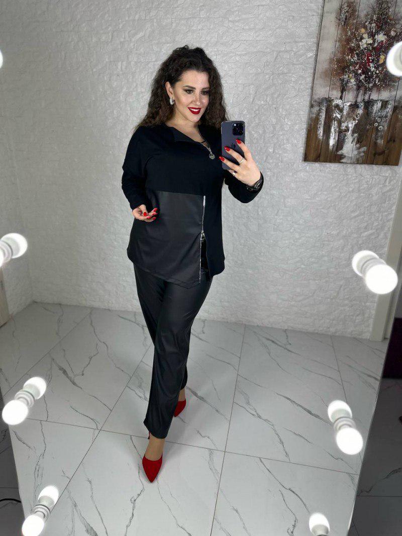 Костюм жіночий Skylar р. 50-52 Чорний (7958-фг) - фото 11 Костюм жіночий Skylar р. 50-52 Чорний (7958-фг) - фото 11