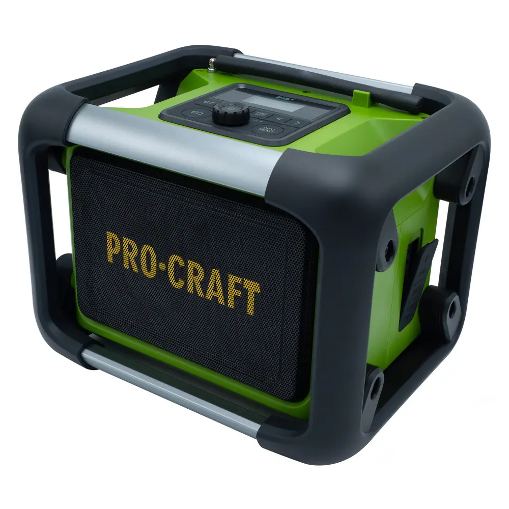 Радиоприемник аккумуляторный ProCraft PJS20 без аккумулятора и без зарядного устройства Bluetooth/AUX/FM 80 Вт