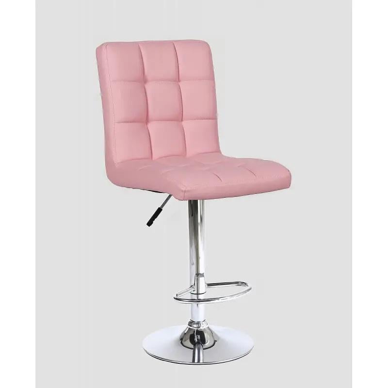 Стул барный хокер Votana HC1015W Розовый/Хром