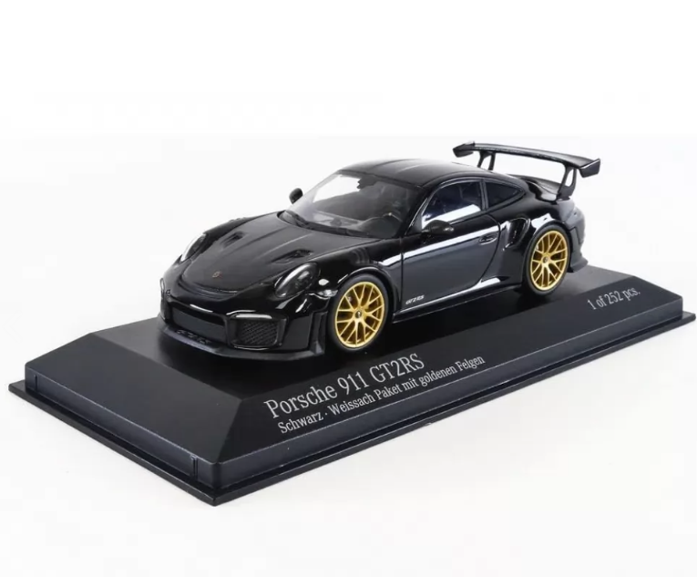 Модель автомобиля Minichamps 1:43 Porsche 911.2 GT2 RS Aurum Wheels/Black (410067291)