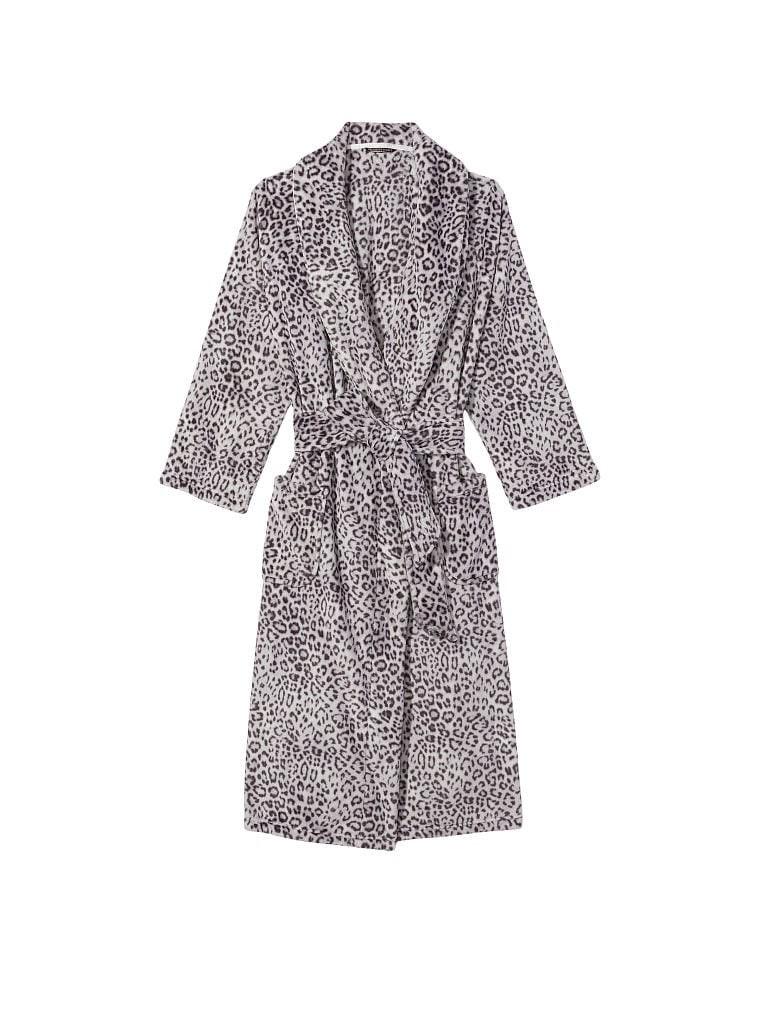 Халат плюшевый Victoria's Secret Plush Long Robe M/L Серый (60555923)