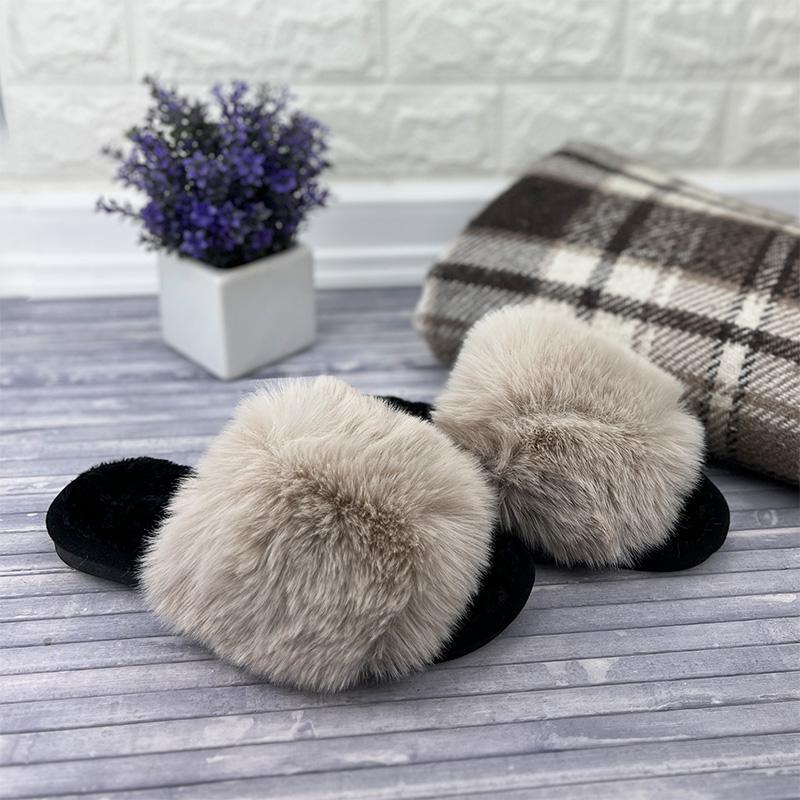 Домашні тапочки жіночі Е-006098-2 пухнасті 25,5-26 см p. 40 Бежевий (86866203) - фото 3 Домашні тапочки жіночі Е-006098-2 пухнасті 25,5-26 см p. 40 Бежевий (86866203) - фото 3