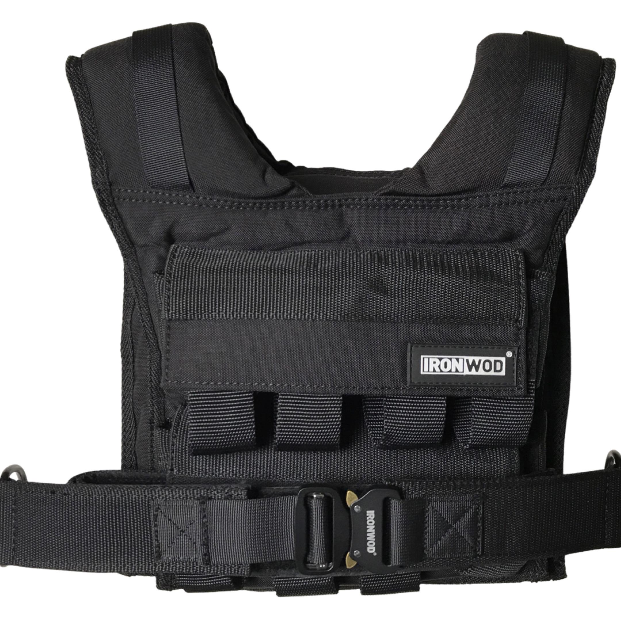 Жилет утяжелитель для тренировок IRONWOD 16 кг Черный (JW-WS016) - фото 1 Жилет утяжелитель для тренировок IRONWOD 16 кг Черный (JW-WS016) - фото 1