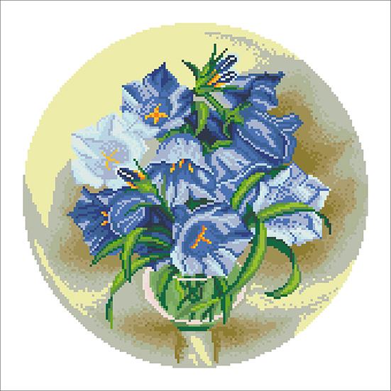 Вышивка бисером Колокольчики 31,75х31,75 см (КВ-07)