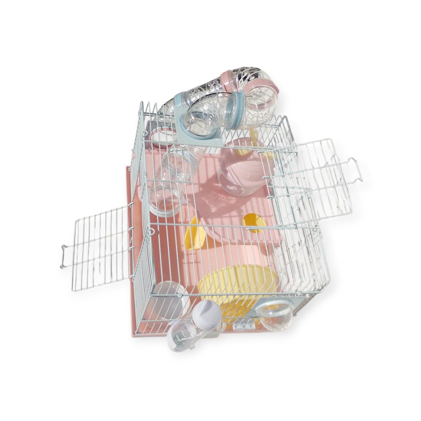 Клетка для грызунов с лабиринтом 3501 Розовый (30060077) - фото 3 Клетка для грызунов с лабиринтом 3501 Розовый (30060077) - фото 3