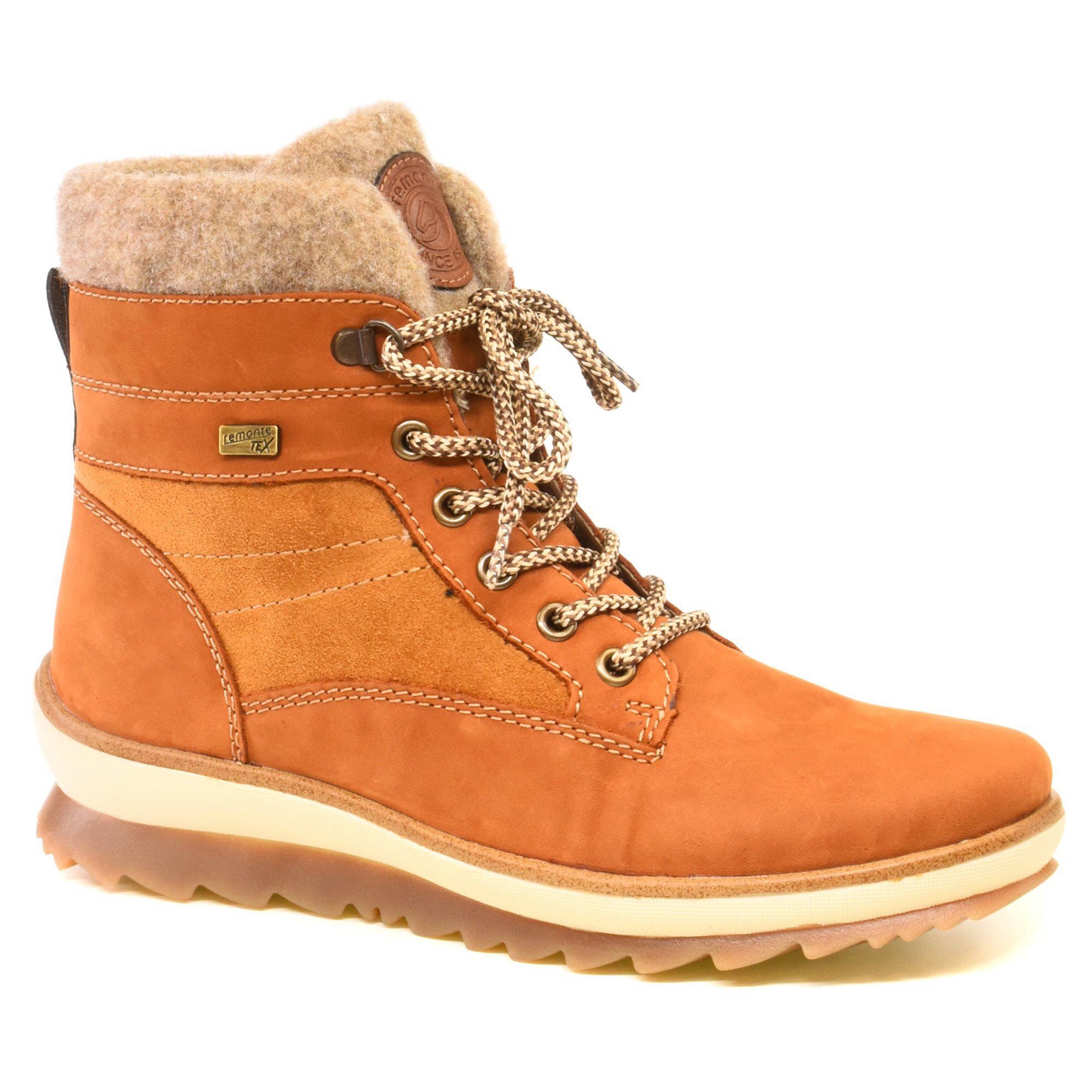 Ботинки зимние женские Remonte р. 36 Рыжий (013445-36)