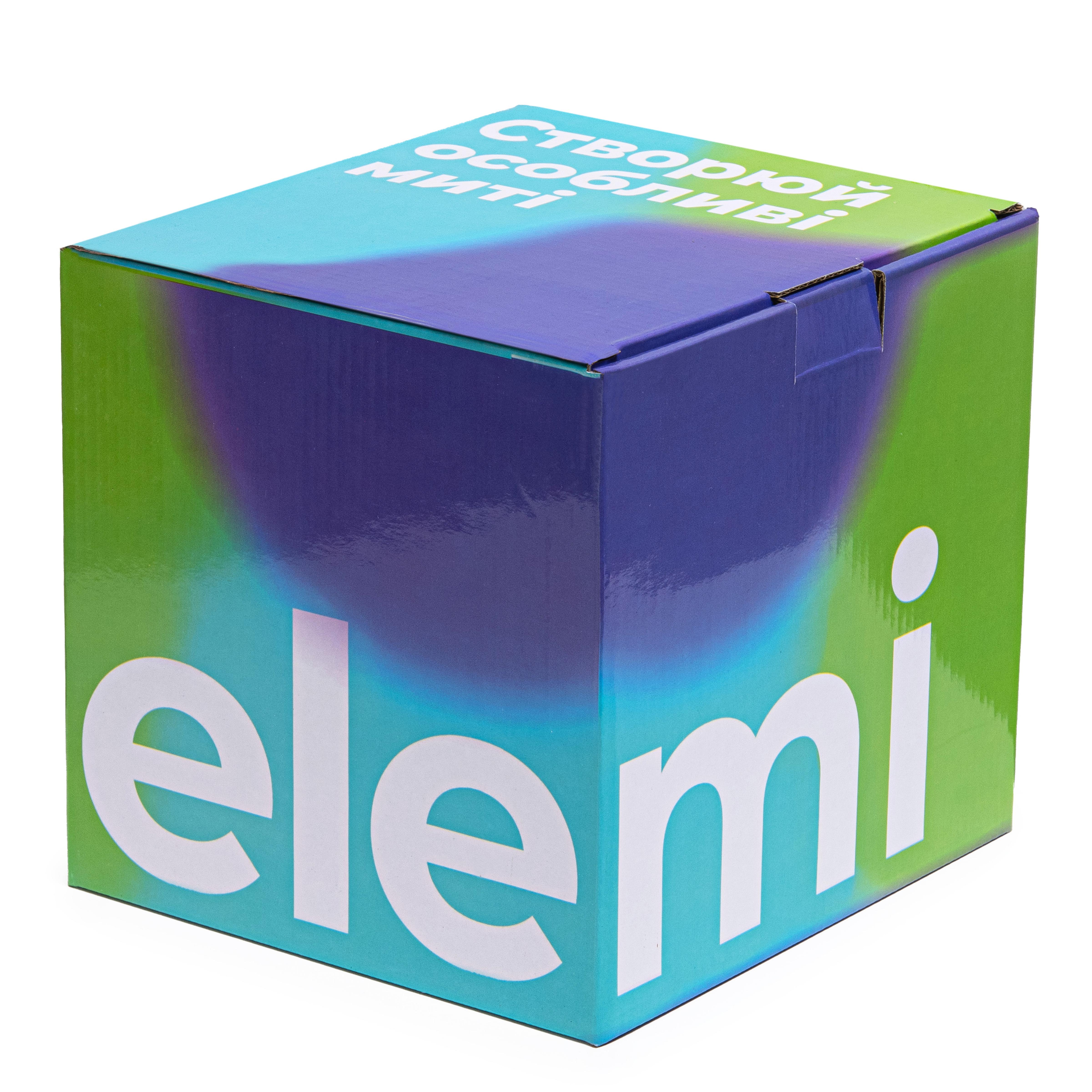 Набор чашек elemi Fish&Chill с подставкой керамика/металл 390 мл 4 шт. Желтый/Голубой (УТ-00094453) - фото 21