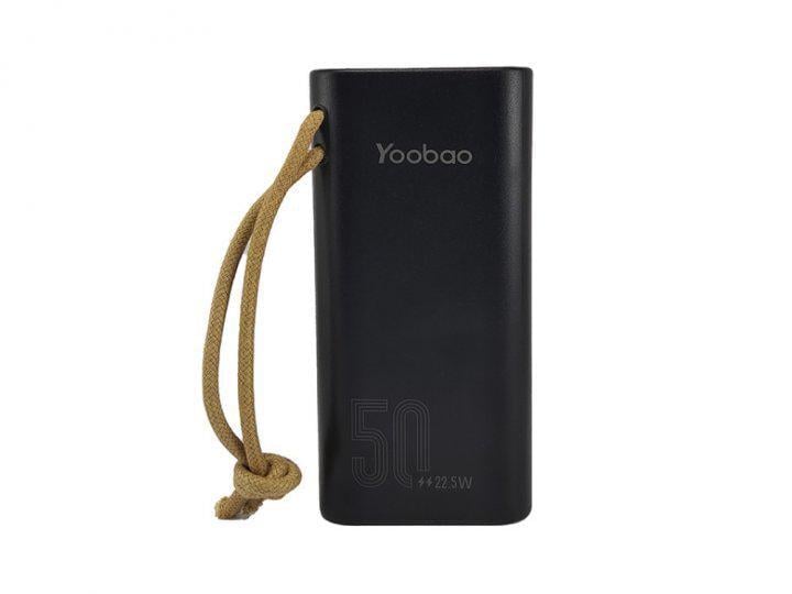 Портативный аккумулятор Yoobao H5 50000 mAh SCP 22,5 Вт PD20W Черный (753645/2 kmt)