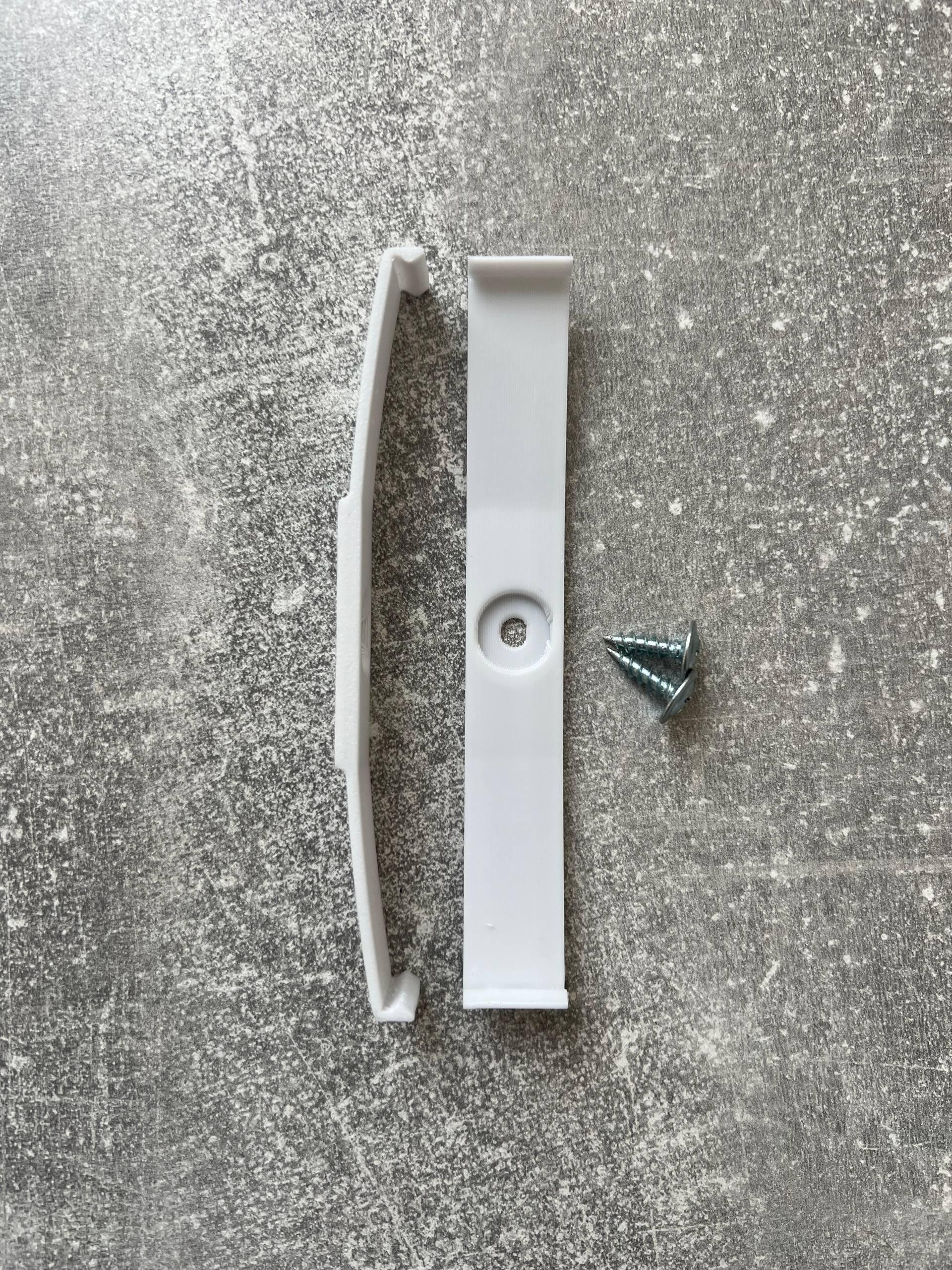 Крепления безрамочные Bezramkavto для 1 номерного знака Белый