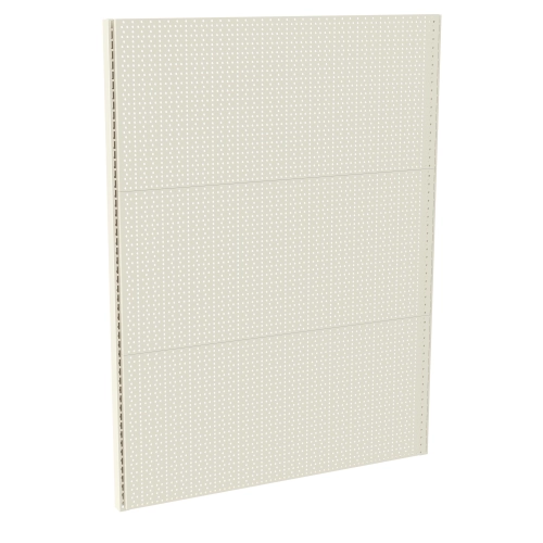 Стеллаж настенный перфорированный металлический 1473х665 мм без полок Кремово-белый (03-665-45) Стеллаж настенный перфорированный металлический 1473х665 мм без полок Кремово-белый (03-665-45)