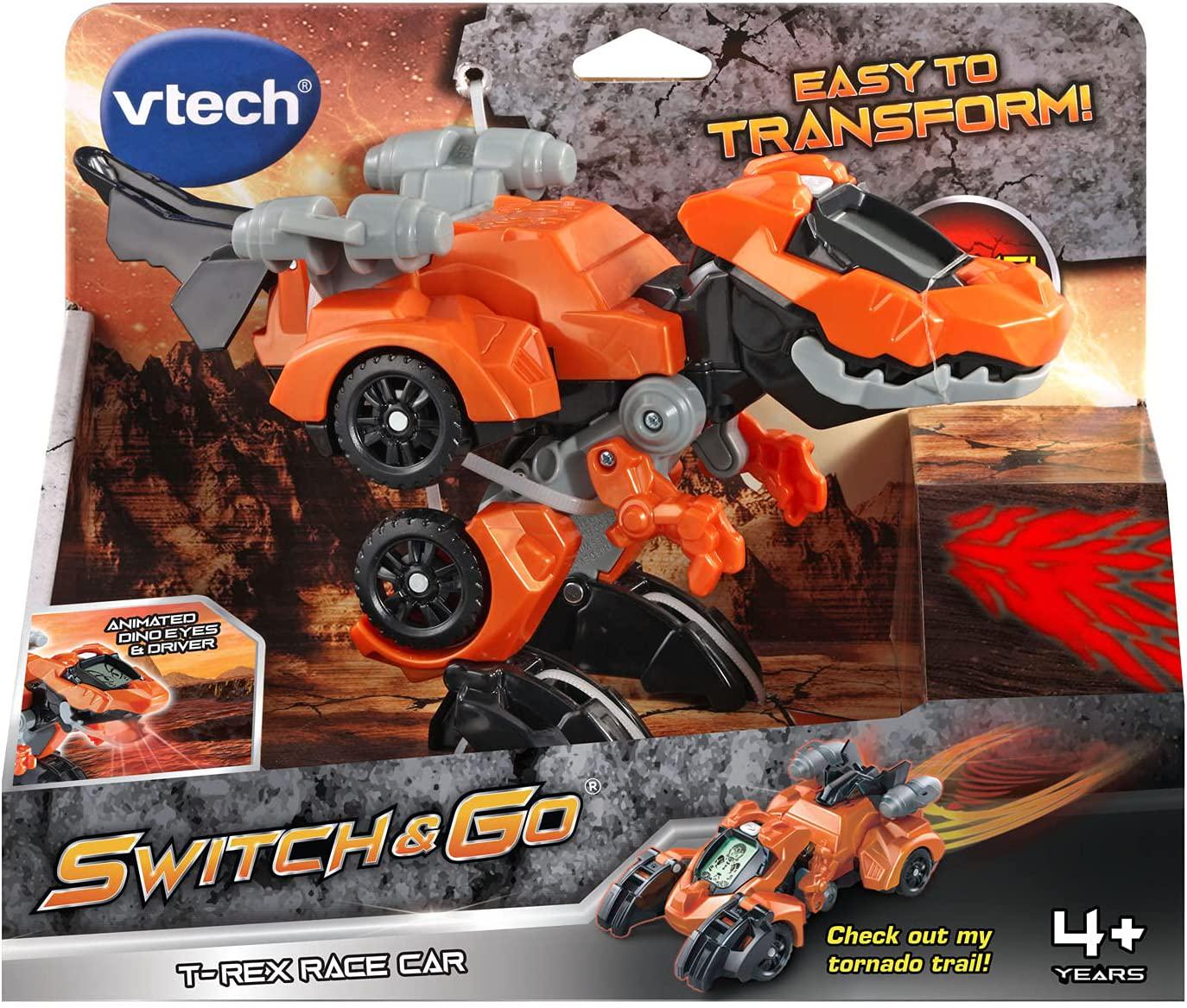 Машинка-трансформер Динозавр гоночный автомобиль VTech Switch and Go Race Car T-Rex (80-538000) - фото 5