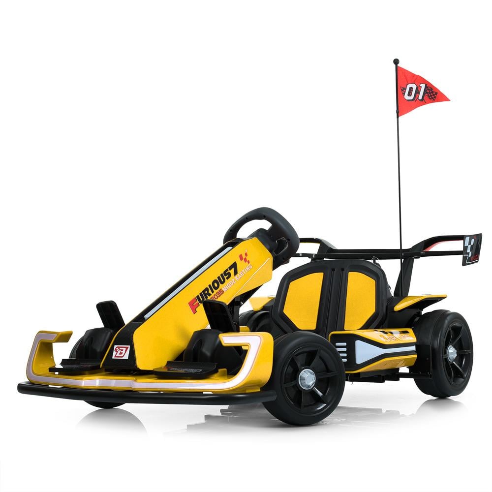 Електрокарт Bambi Kart Жовтий (M 6148EBL-6(24V))