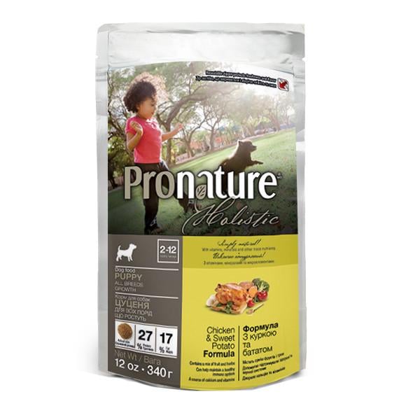 Корм сухий для цуценят Pronature Holistic Puppy Chicken & Sweet Potato 340 г (6214282)