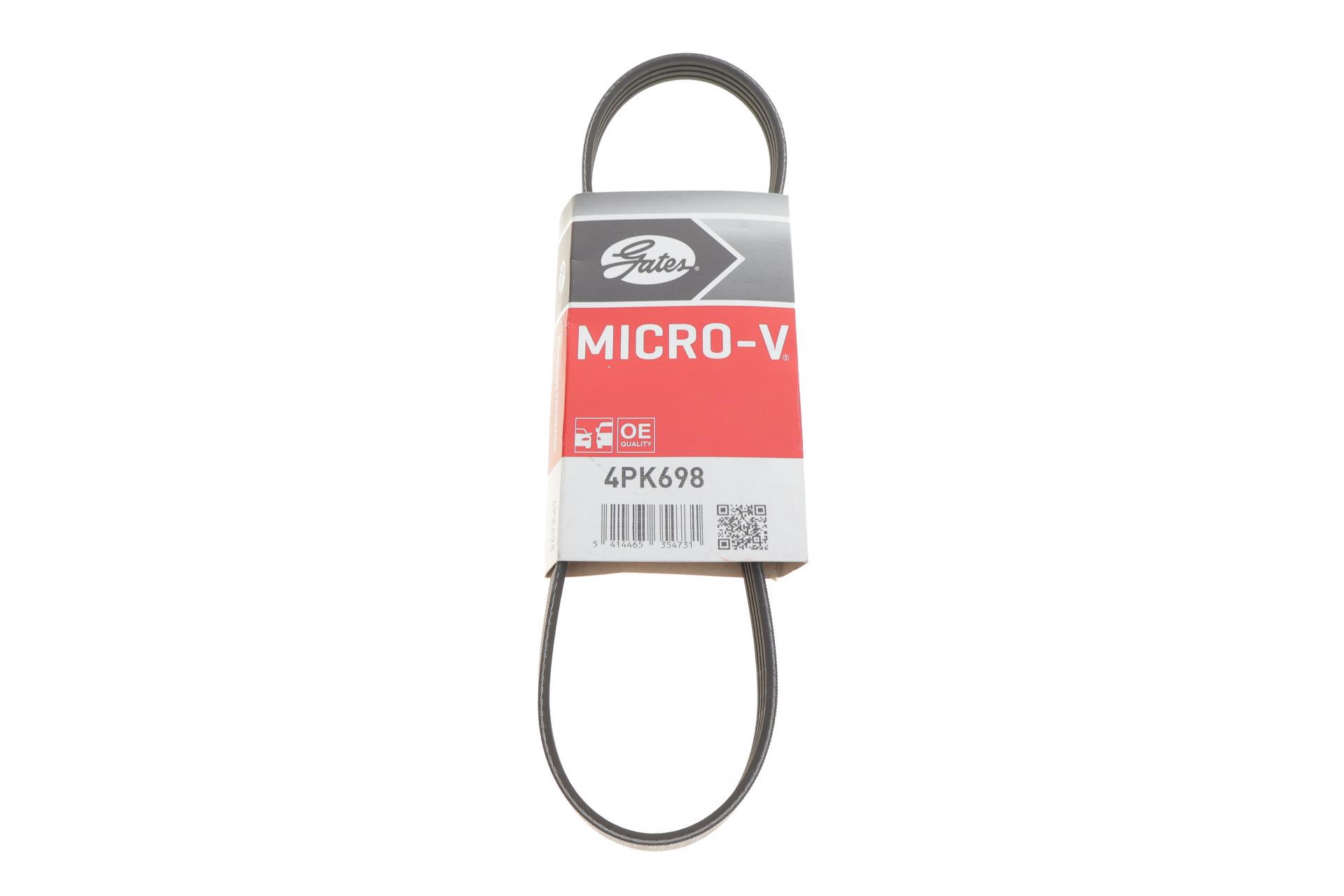Ремень генератора GATES для Citroen Jumper 1.9TD 94-02 (4PK698)