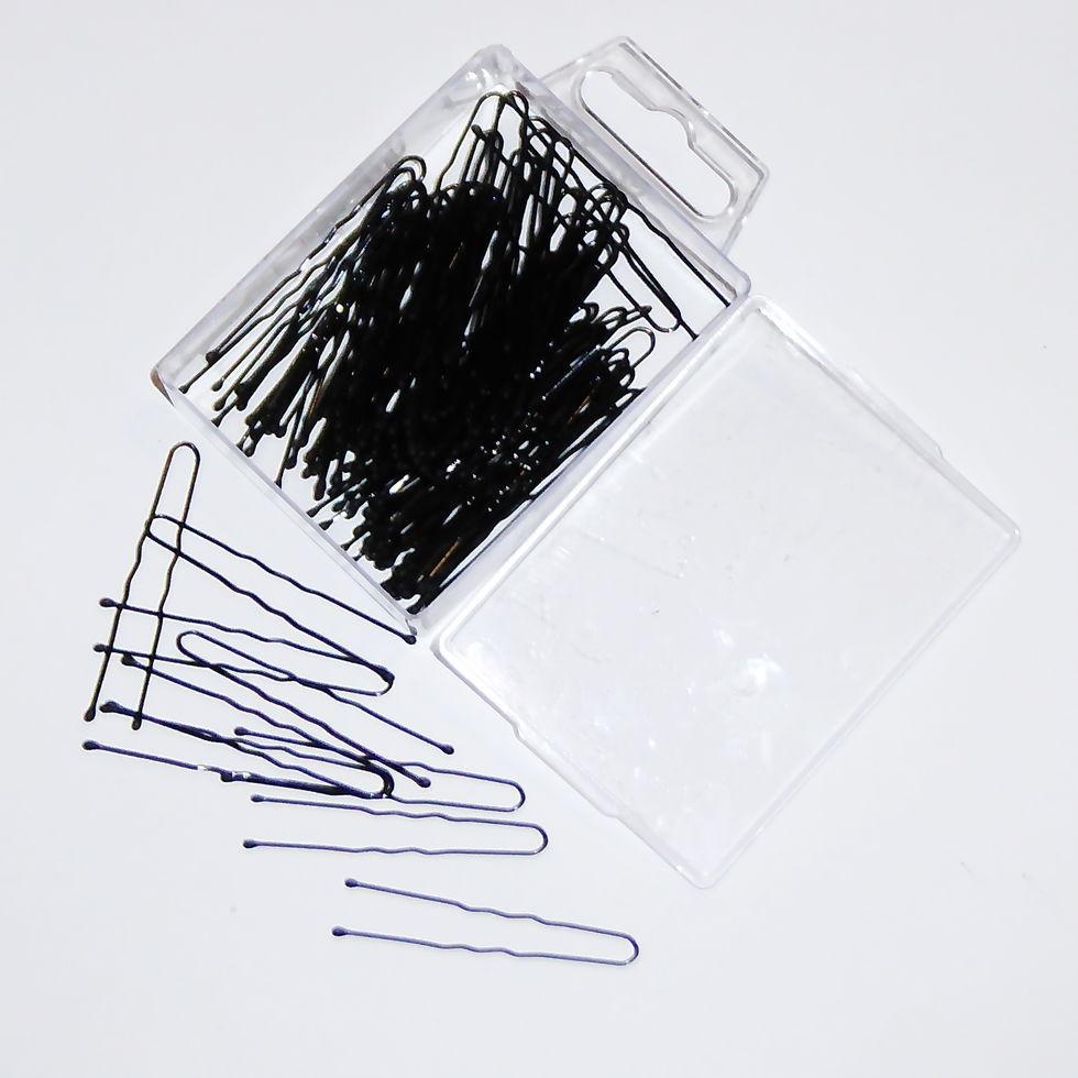 Заколки для волос ДенІС professional 45 мм волна 100 шт.Черный (1453070707) - фото 6