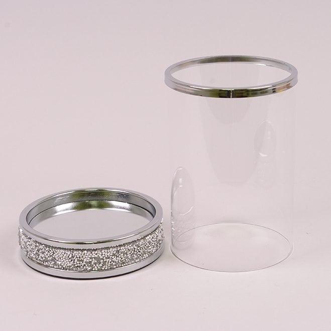 Підсвічник металевий Flora Сірий (34207) - фото 2 Підсвічник металевий Flora Сірий (34207) - фото 2