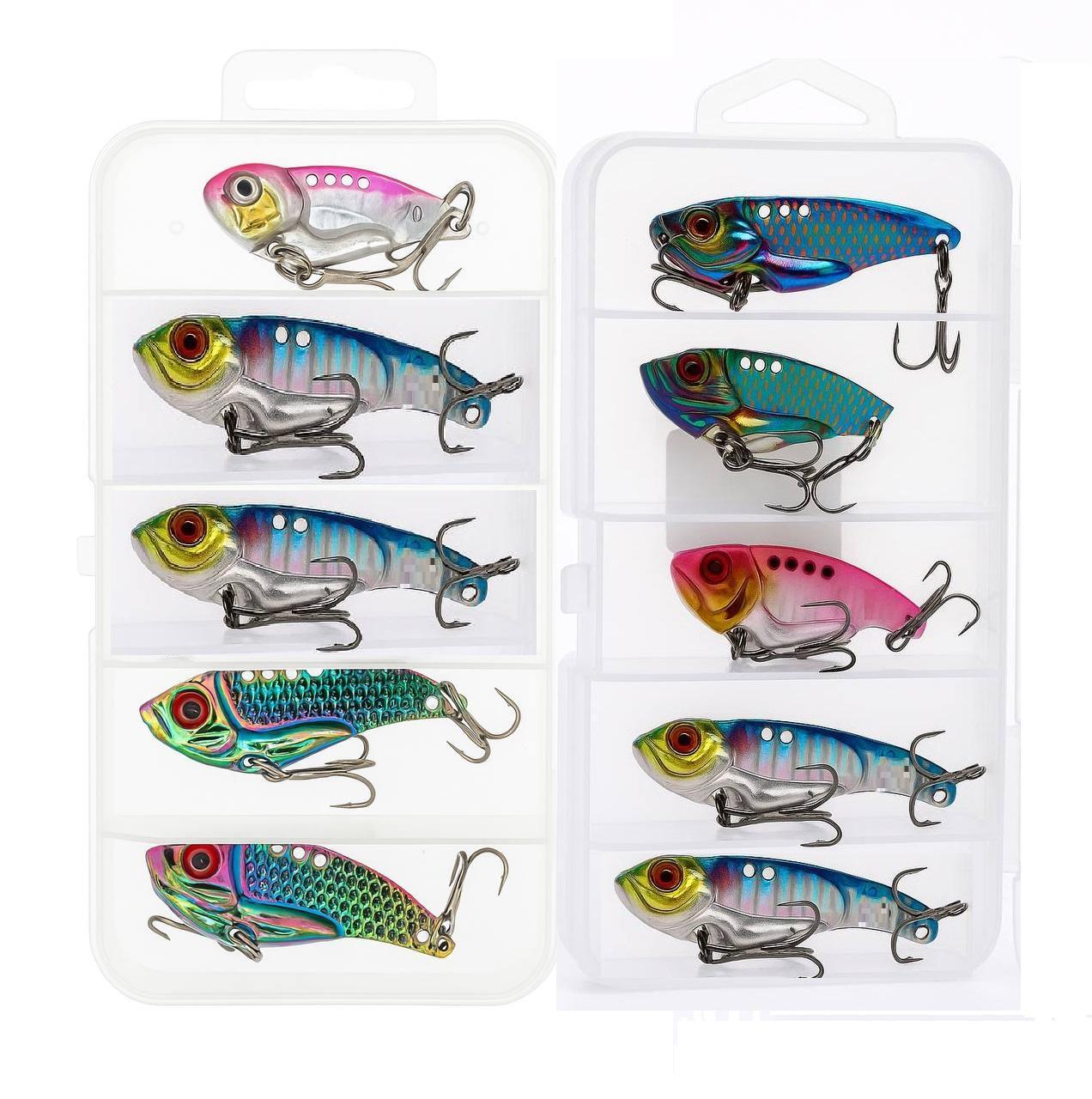 Набір наживок для риболовлі К10 блешні з гачками та коробка 10 шт. 10 г (Е051447)