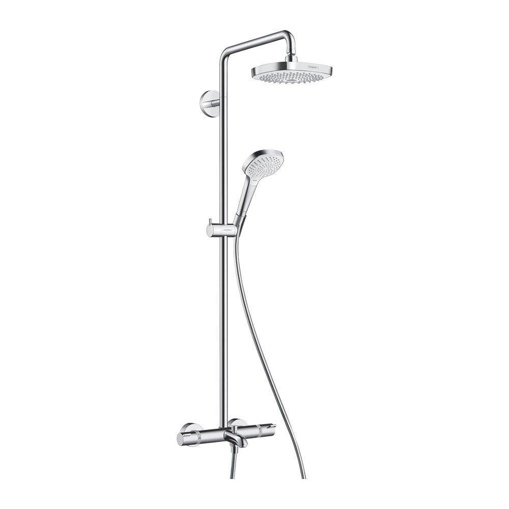 Душевая система Hansgrohe Croma Select E Showerpipe 180 2jet с термостатом для ванны Хром (LM-27352400)