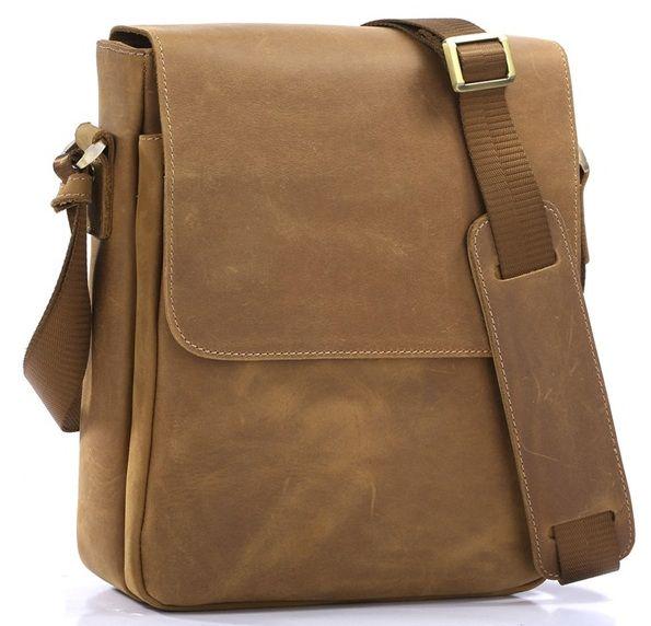 Сумка мужская Vintage 14184 через плечо Коричневый