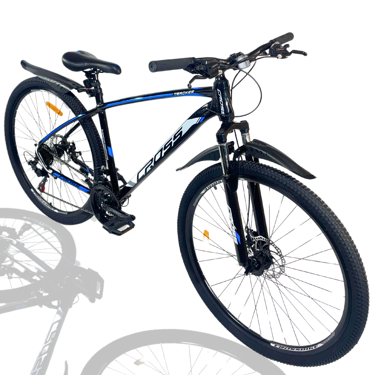 Велосипед горный Cross Tracker 27,5" 17" 160-178 см Черный/Синий (00c0dbfe)