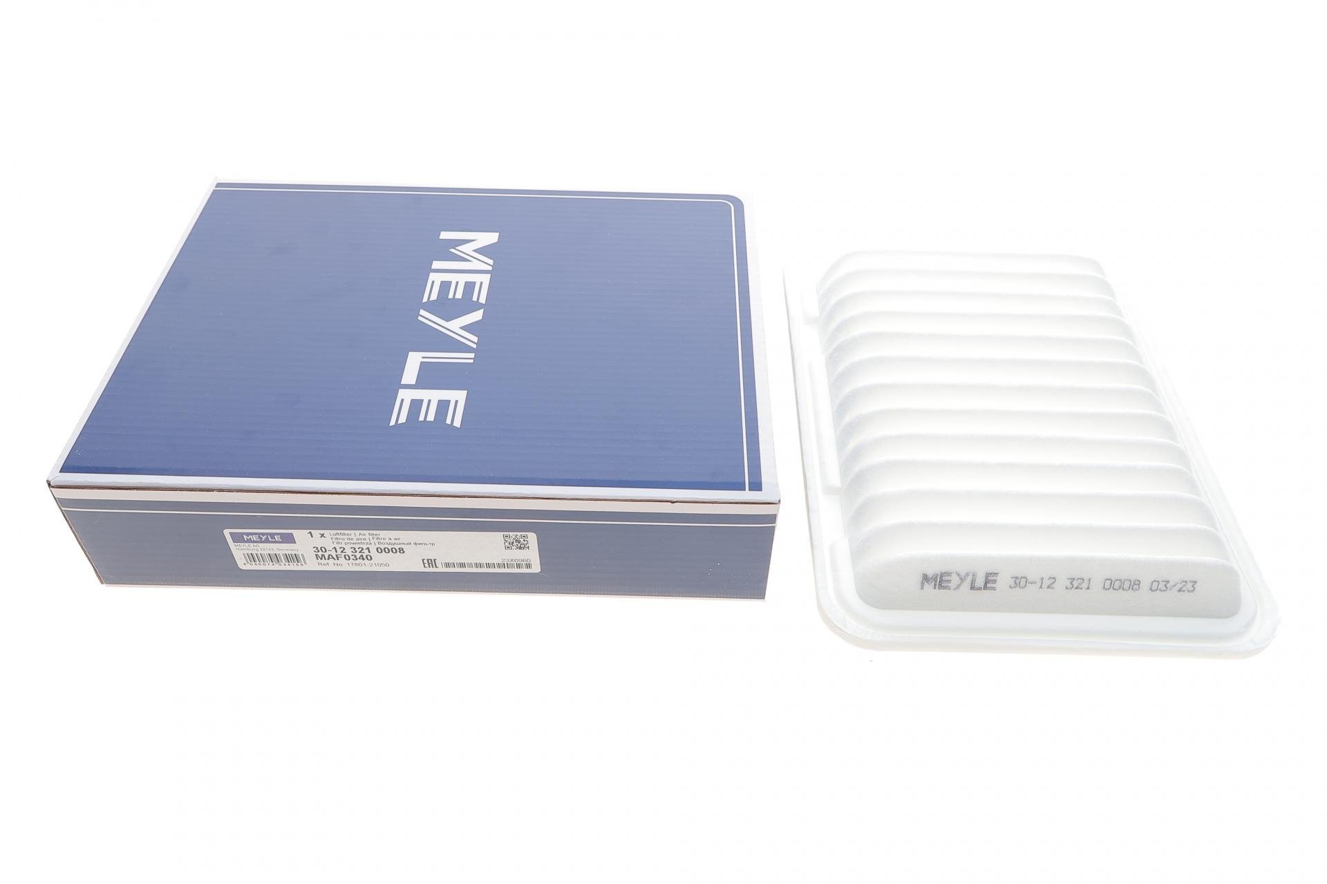 Фільтр повітряний Meyle для Toyota Auris/Avensis/Corolla/RAV 4 III/RAV 4 IV/Yaris 1,2-2,0 07- (30-12 321 0008)