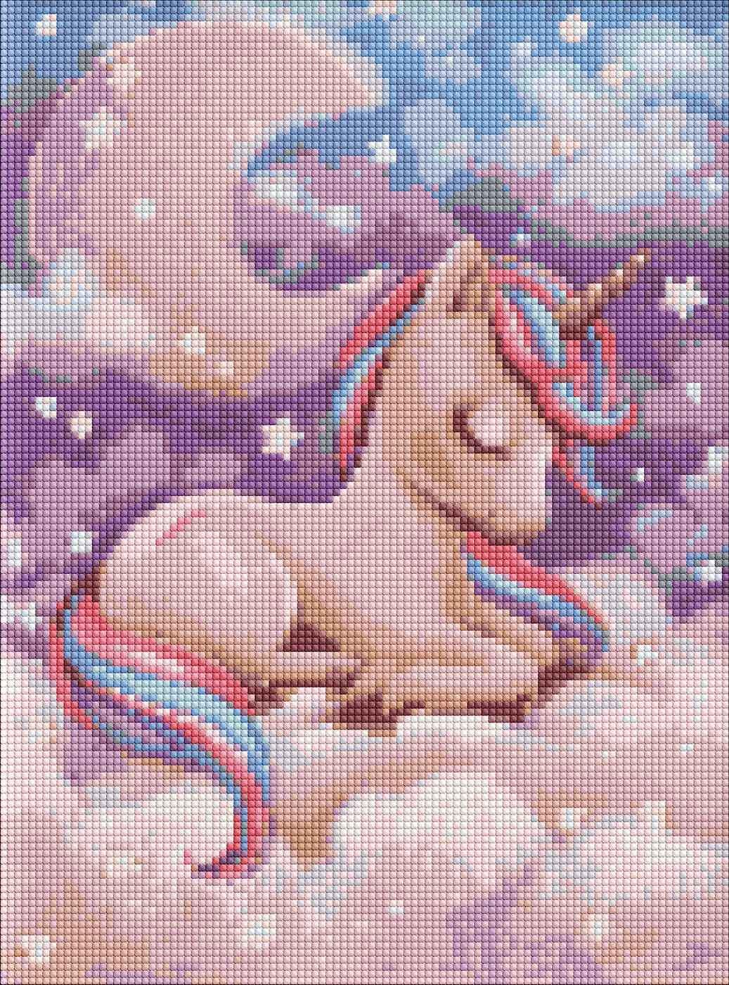 Набір з алмазною мозаїкою Ideyka Чарівний сон з АВ стразами 30x40 см (MTT-180048)