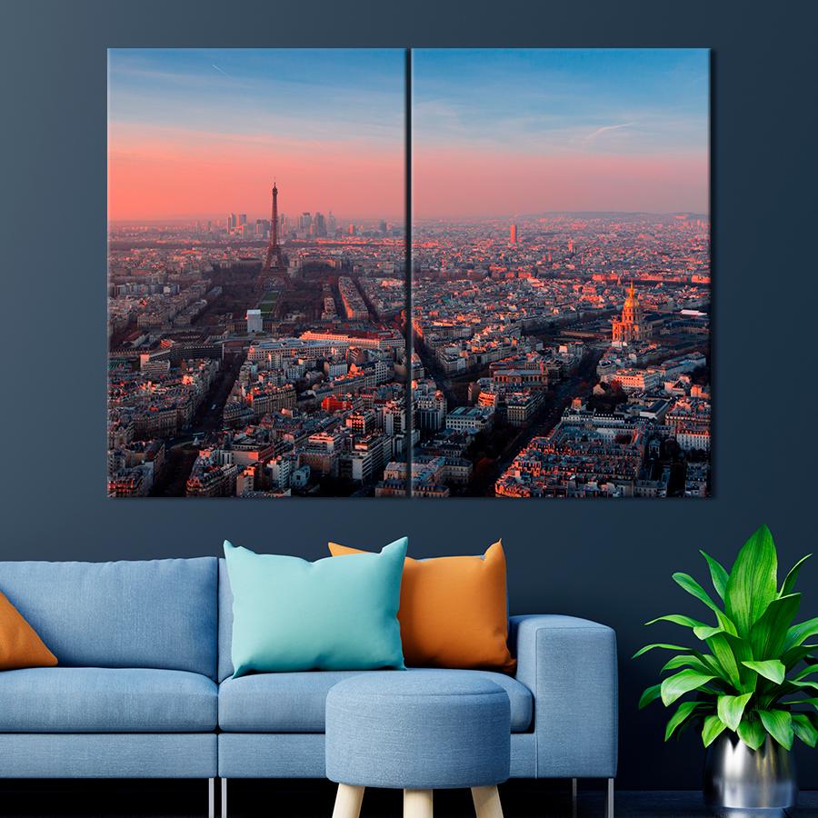 Настенний декор Париж на рассвете 71x51 см (A741-2)