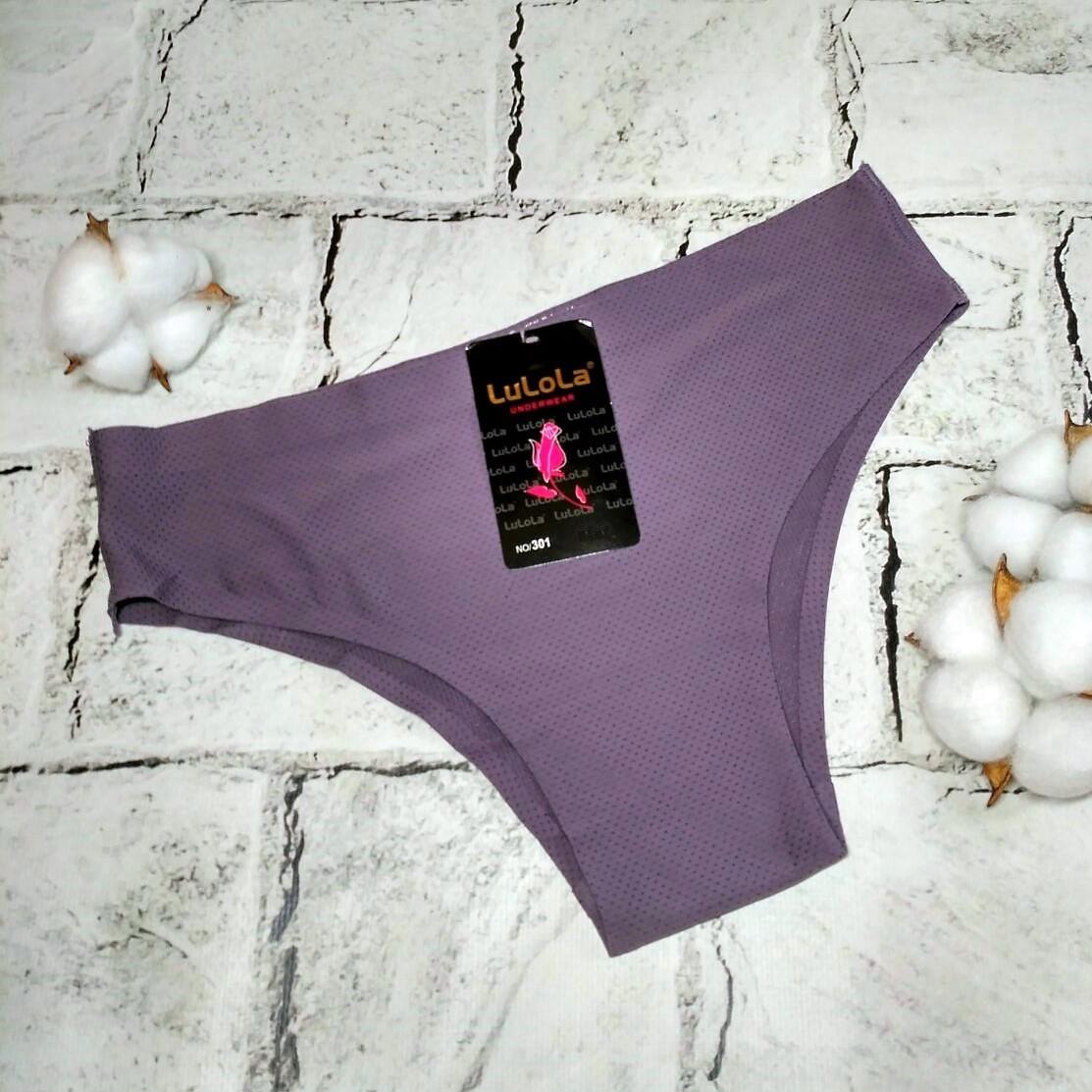 Трусики танга Lulola бесшовные/микрофибра р. 42/L Фиолетовый (301-3)