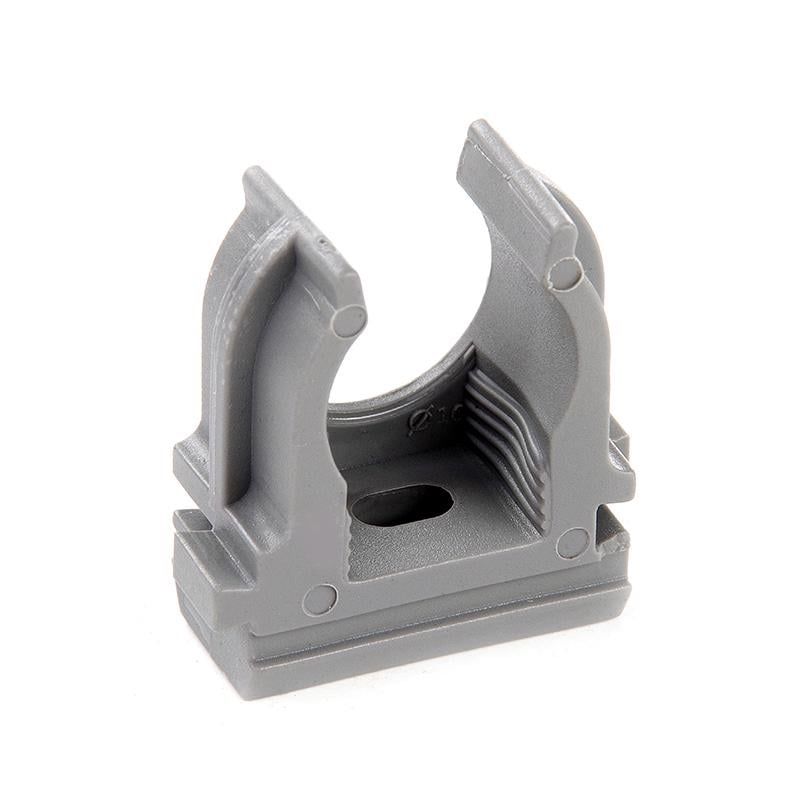 Кліпса для гофри Apro під монтажний пістолет 20 мм 50 шт. Сірий (KG-20GP)